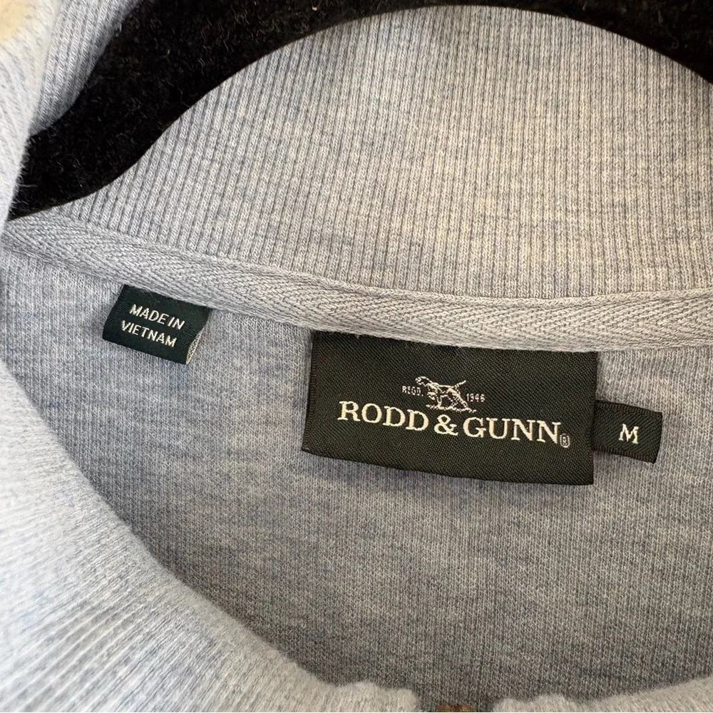 Rodd&Gunn Blue Sea Breeze Quarter-Zip Australian Cotton Sweater M Preppy Finance
